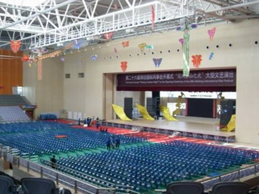 濰坊學院體育館第十一屆全運會會議室麻豆免费在线观看视频設備應用案例
